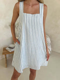 Frankie Dress - Blue/White Stripe