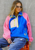 Freestyle Polar Fleece - Pink/Royal