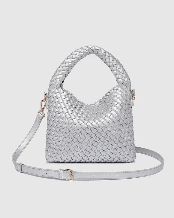 Gabby Mini Woven Shoulder Bag