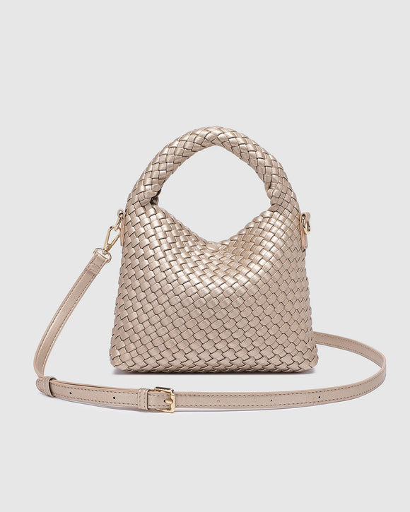 Gabby Mini Woven Shoulder Bag