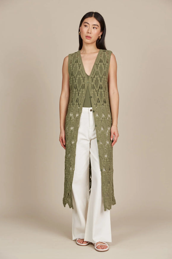 Giselle Vest - Canvas & Olive