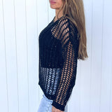 Heidi Knit - Black & Nude