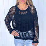 Heidi Knit - Black & Nude