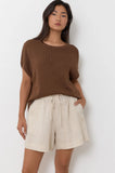 Helene Knit Top - Chocolate