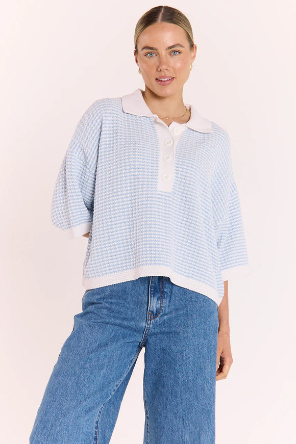 Hunter Top - Blue Stripe
