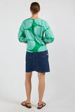 Kayce Top - Navy & Sea