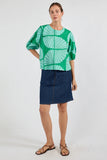 Kayce Top - Navy & Sea