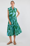Zephyr Dress - Sea & Melon