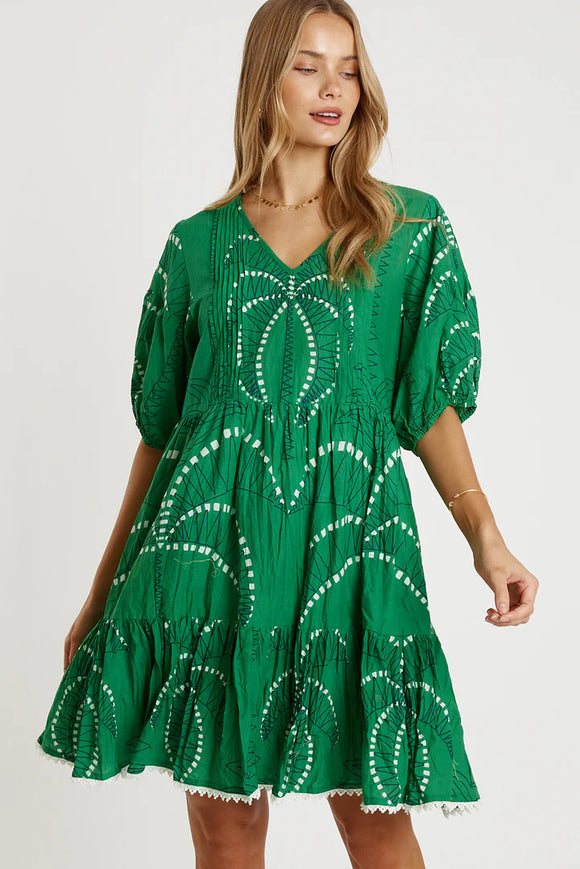 Idalia Dress -Sea & Navy