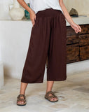 Iluka Pants -Chocolate & Red
