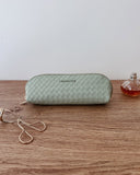 Jayne Woven Makeup Bag - Green