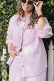 Lola Denim Jacket - Pink