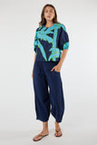 Colette Top - Navy & Sky