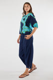 Colette Top - Navy & Sky