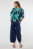 Colette Top - Navy & Sky