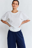 Remi Balloon Pant - Navy & White