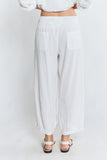 Remi Balloon Pant - Navy & White
