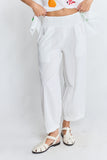 Remi Balloon Pant - Navy & White