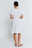 Remi Dress - Navy & White