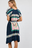 Mayakoba Dress - Navy
