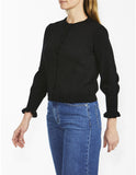 Lurex cardigan - Black