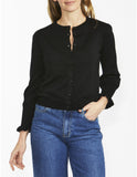 Lurex cardigan - Black