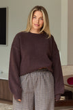 Maddi Knit Top - Chocolate