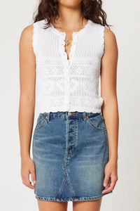 Maisie Knit Top - White