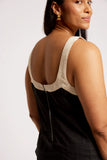 Maris Splice Tank - Tusk & Black