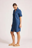 Melenia Denim Shirt Dress - Denim & Indigo