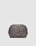 Nancy Cosmetic Case - Chocolate & Pink