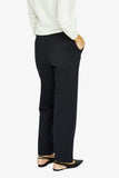 Straight Leg Ponte Pant - Black & Navy