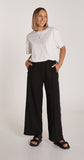 Noah Cropped Pant - Black/White Stripe
