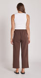 Noah Cropped Pant - Chocolate Cream Stripe