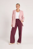 Noah Wide Pant - Plum Pink