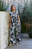 Palm Island Shirt - Black/Ecru
