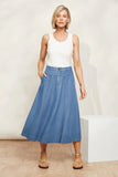 Playa Midi Skirt - Capri & Denim