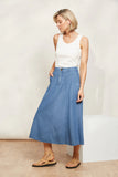 Playa Midi Skirt - Capri & Denim