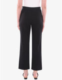 Straight Leg Ponte Pant - Black & Navy