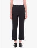 Straight Leg Ponte Pant - Black & Navy