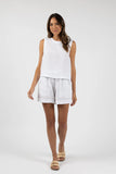 Ramona Shorts - Brick & White