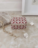 Suzie Jewellery Box - Retro Olive & Retro Pink