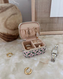 Suzie Jewellery Box - Retro Olive & Retro Pink
