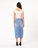 Sailor Denim Skirt - Mid Vintage Blue