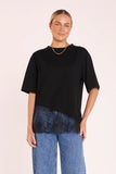 Scarlett Tee - White & Black