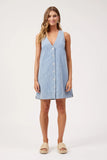 Sicily Heart Denim Dress - Sky & Indigo