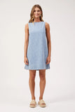 Sicily Heart Denim Dress - Sky & Indigo