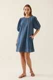 Sofie Denim Dress - Sky & Drift