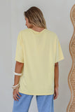Split Tee - Yellow