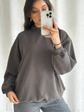 Queen of Peaches Sweater - Charcoal